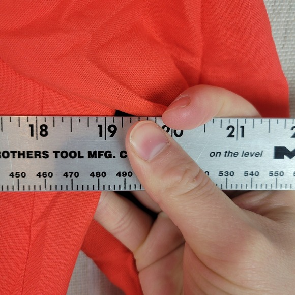 J. Crew Factory Linen Cotton One Button Blazer Sunset Orange Size 8 Suit Jacket - Picture 6 of 11